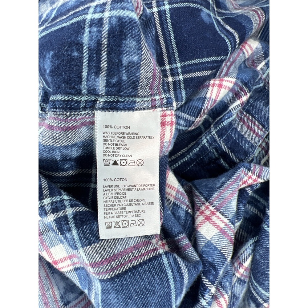 Tommy Bahama Men's Shirt Indigo Beach Plaid XXL 100% Cotton - Picture 7 of 7